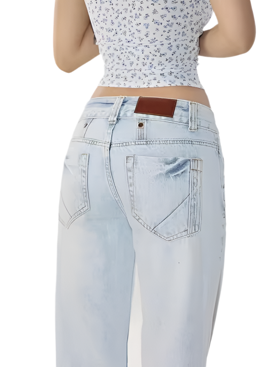 Low waist flare jeans