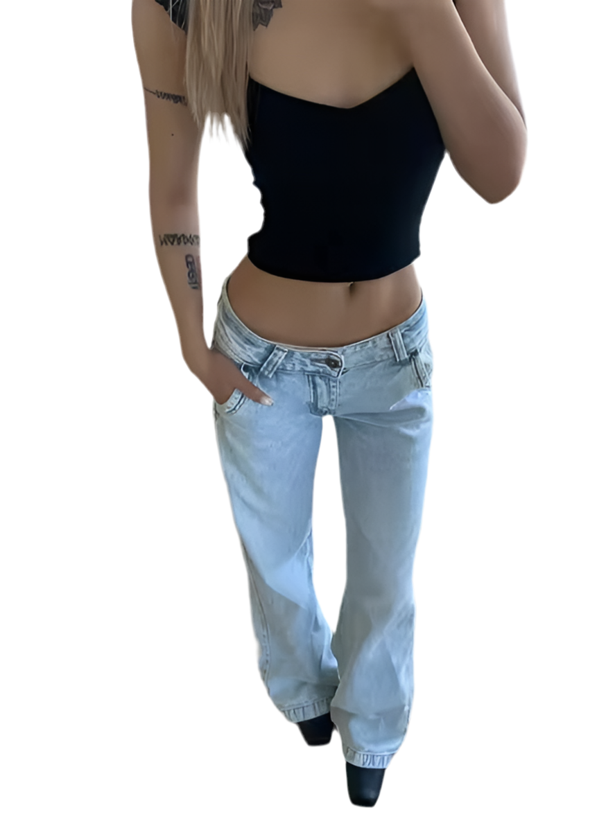 Low waist flare jeans